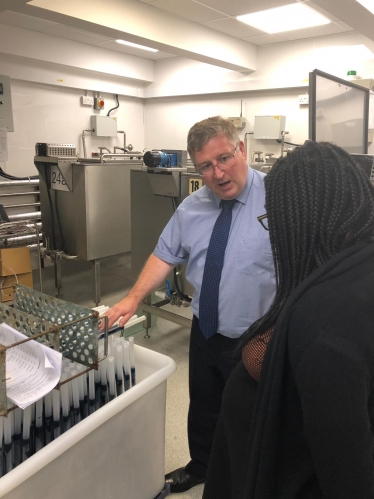 Kemi Badenoch MP visits leading business Contamac