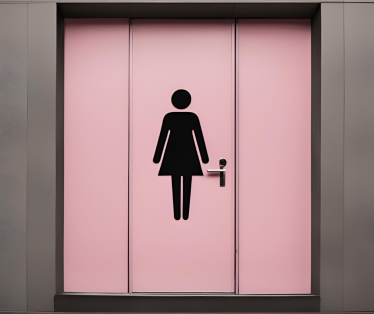 toilet door